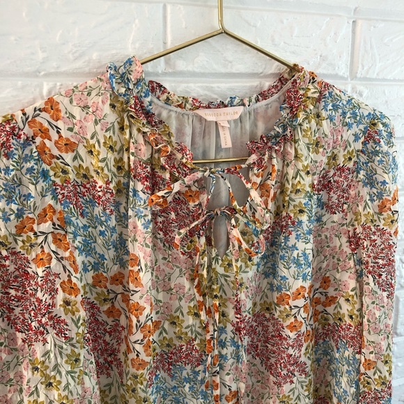 Rebecca Taylor Ava Floral Silk Top - Picture 5 of 13